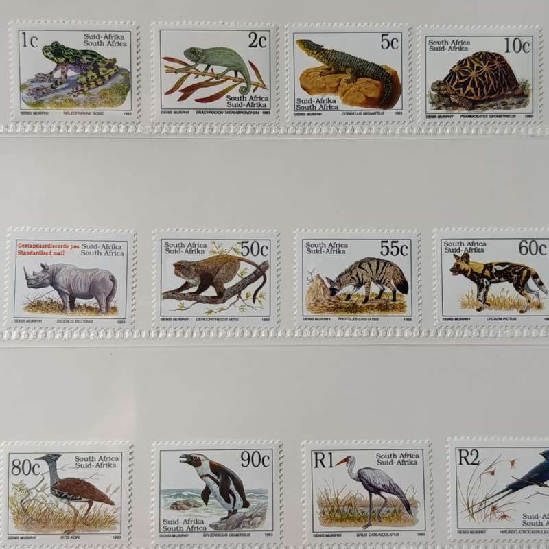 South Africa Threatened Fauna mint stamp and first day cover set