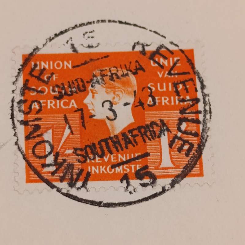 1943 Apartheid affidavit with Union and consular stamps - JP Cloete but done in Beira, Portuguese