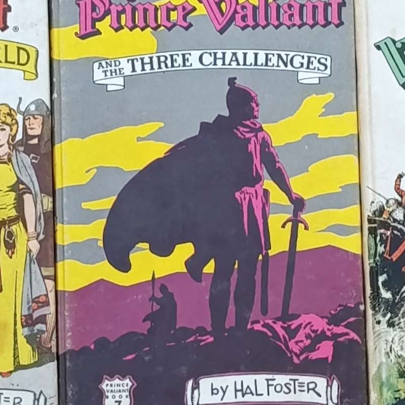 Set of 7 vintage Prince Valiant childrens reading books