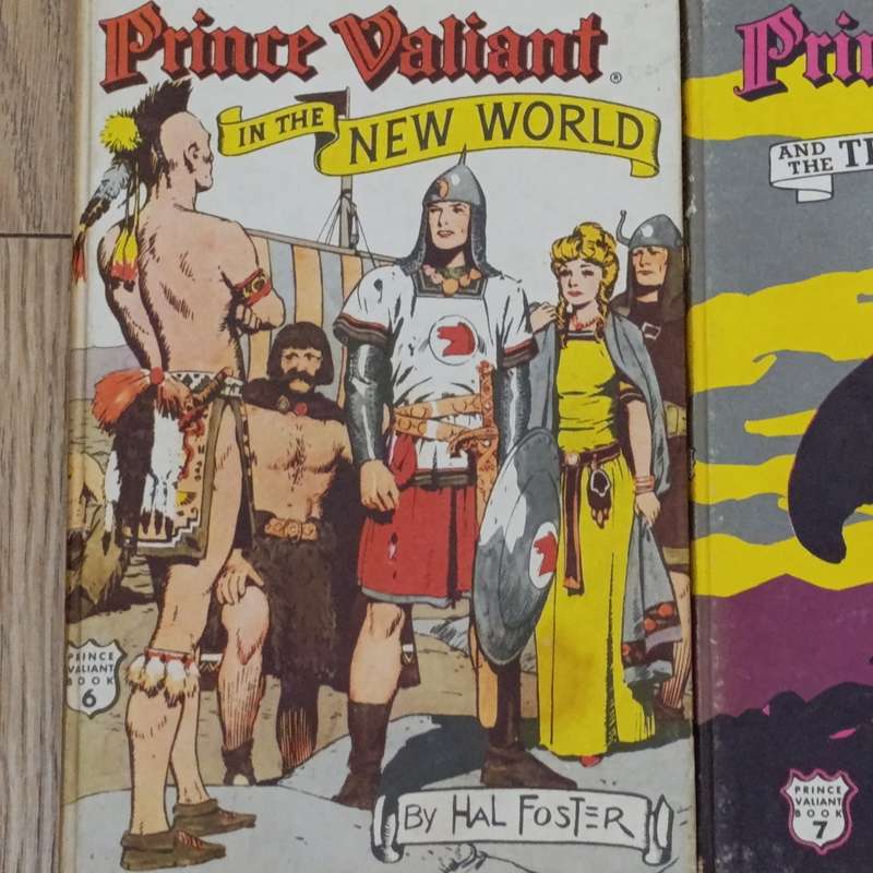 Set of 7 vintage Prince Valiant childrens reading books