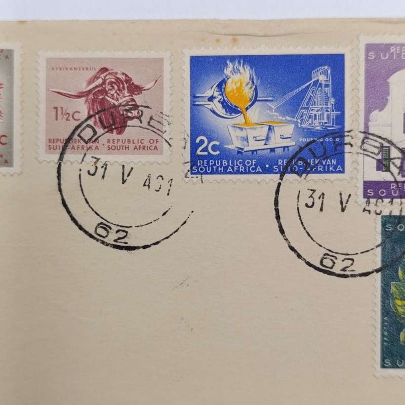 Republic of South Africa 31 May 1961 First Day Cover - cancelled Durban - rarely seen