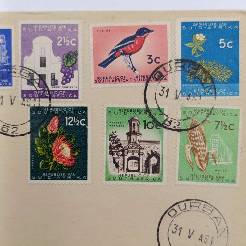 Republic of South Africa 31 May 1961 First Day Cover - cancelled Durban - rarely seen