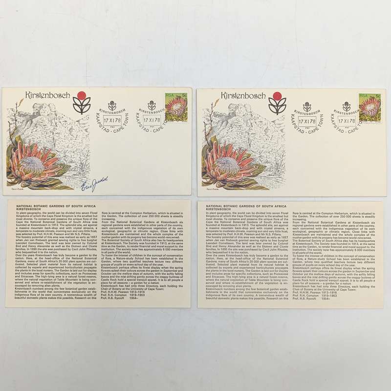 Pair of Kirstenbosch postal covers - one signed by Eric Judd
