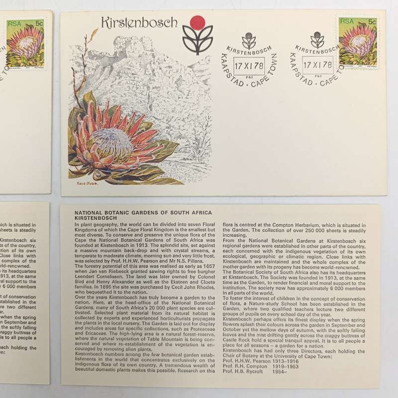 Pair of Kirstenbosch postal covers - one signed by Eric Judd