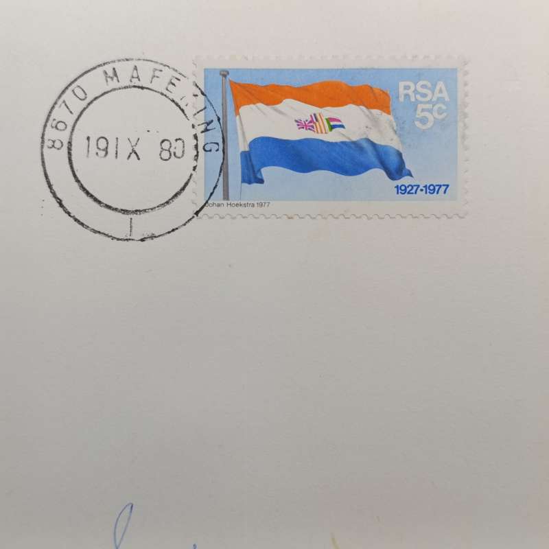Lot of 3 last day of South African postal services in Mafeking postal covers