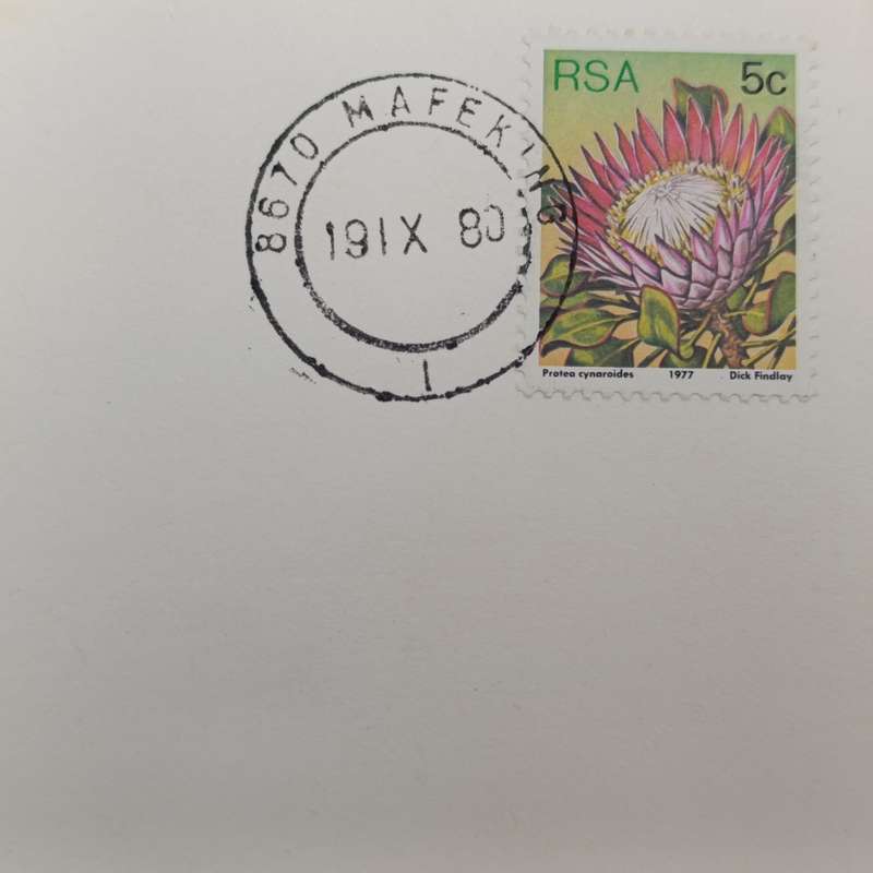 Lot of 3 last day of South African postal services in Mafeking postal covers