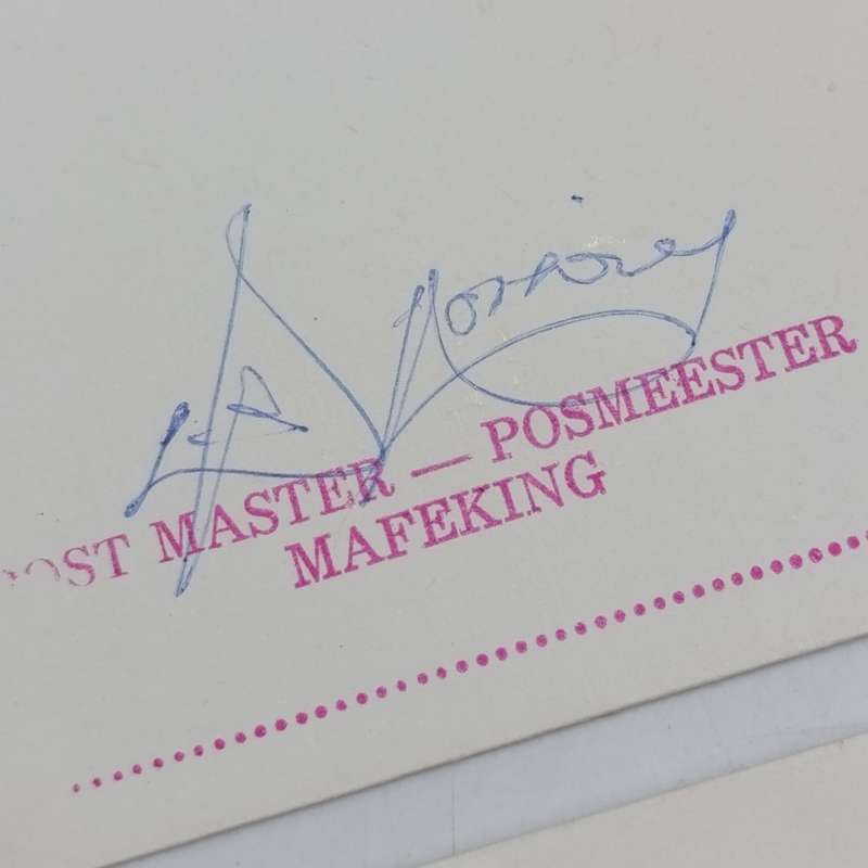 Lot of 3 last day of South African postal services in Mafeking postal covers