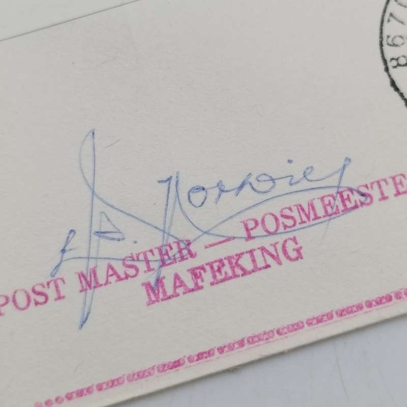 Lot of 3 last day of South African postal services in Mafeking postal covers