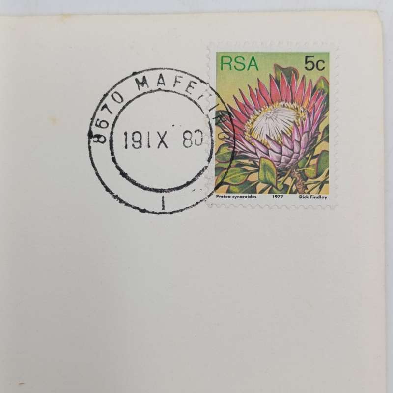 Pair of postal covers Last day of South Africa postal services in Mafeking