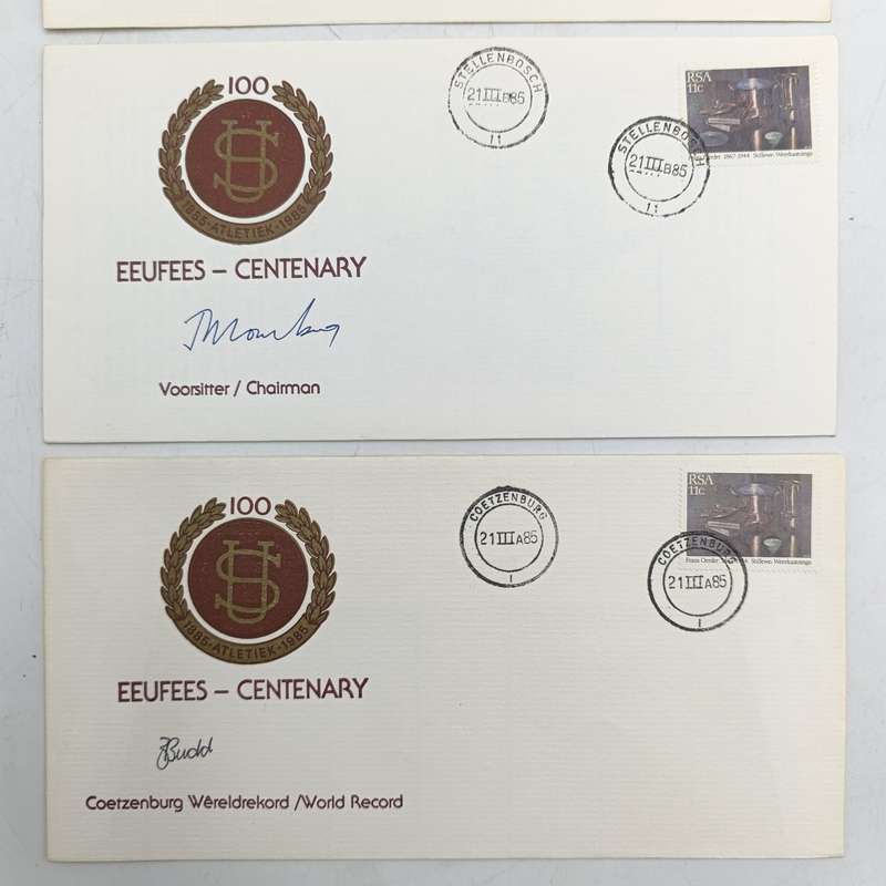 Lot of 3 University of Stellenbosch centenary covers 1985