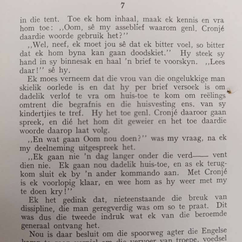 Oorlog en Ballingskap deur Adjudant J.N Brink