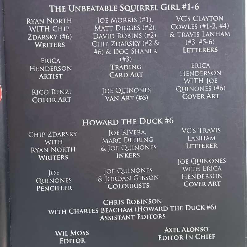 Marvel #114 The Unbeatable Squirrel girl graphic novel