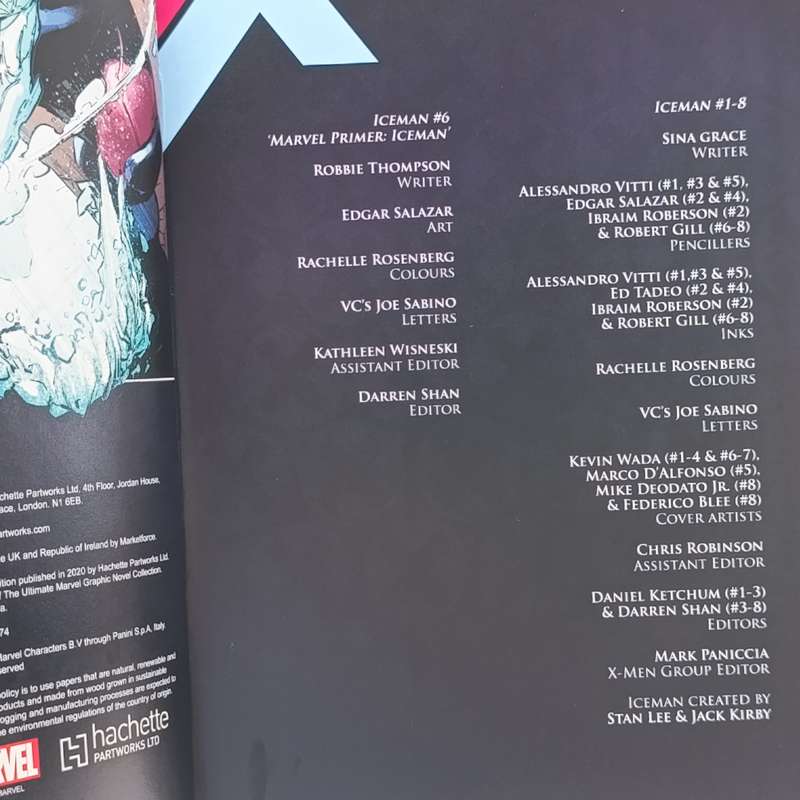 Marvel #191 Iceman - Thawing out graphic novel