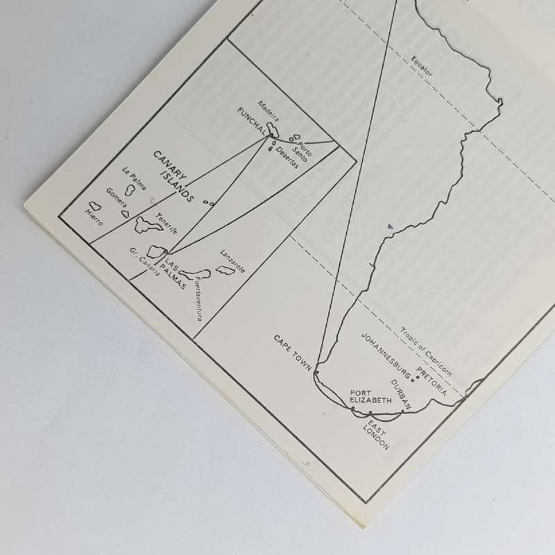 Lot of vintage Union Castle/ Safmarine documents and brochure