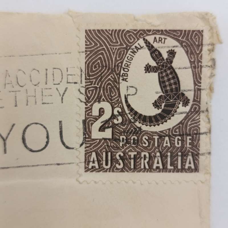Postal History 1958 letter from Hobart, Australia to Thornton