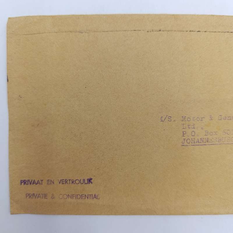 1968 Letter from Klerksdorp to Johannesburg on Barclays Bank Stationery