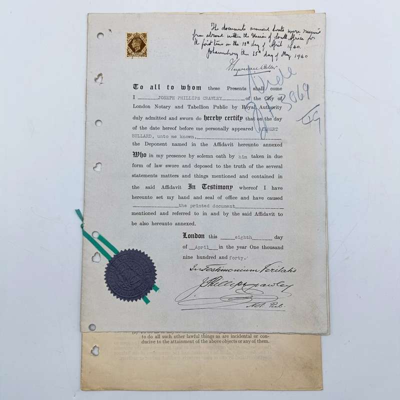 Revenue document in testimony of J.P Crawley - The Incorponated British and Foreign Bible society