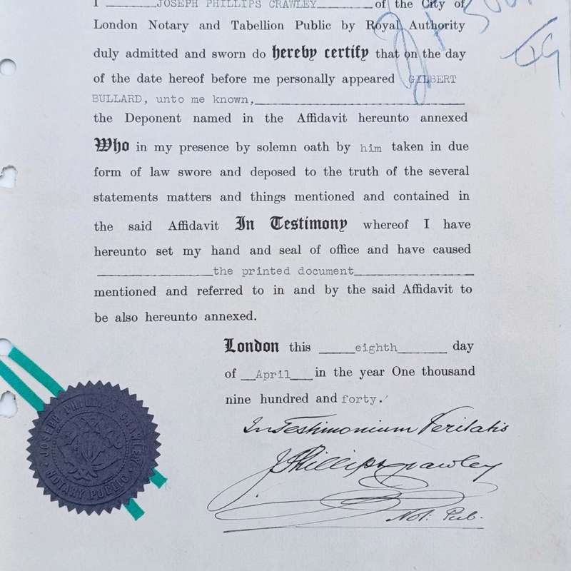 Revenue document in testimony of J.P Crawley - The Incorponated British and Foreign Bible society