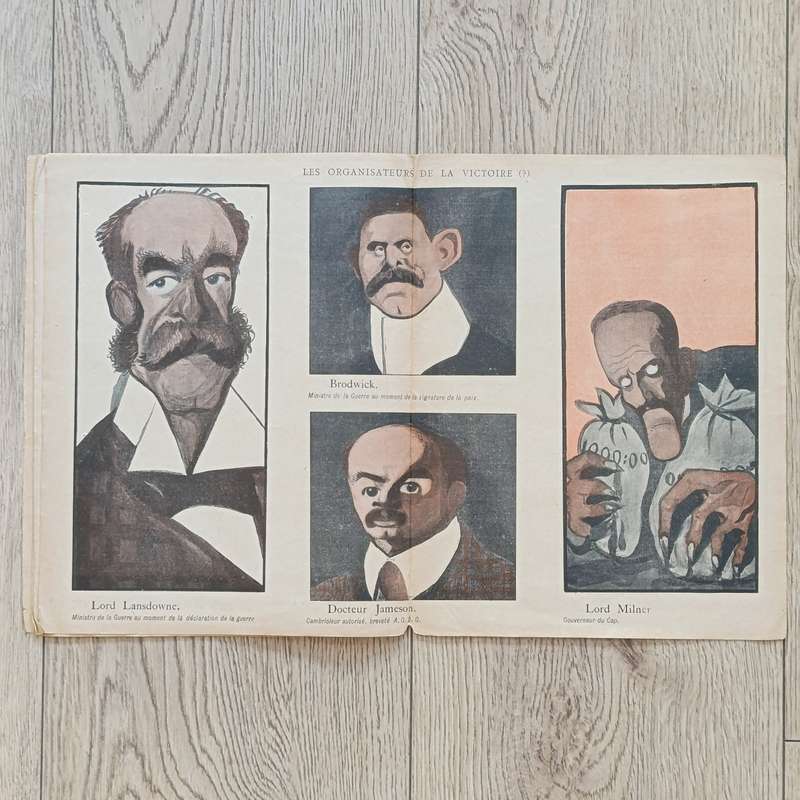 1902 Copy of L' Assiette au Beaurre Britannique. Propoganda Book. (The Boer concentration camps)