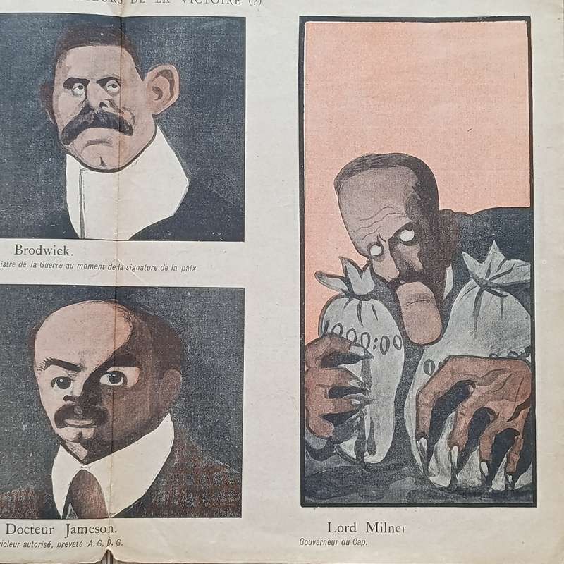 1902 Copy of L' Assiette au Beaurre Britannique. Propoganda Book. (The Boer concentration camps)