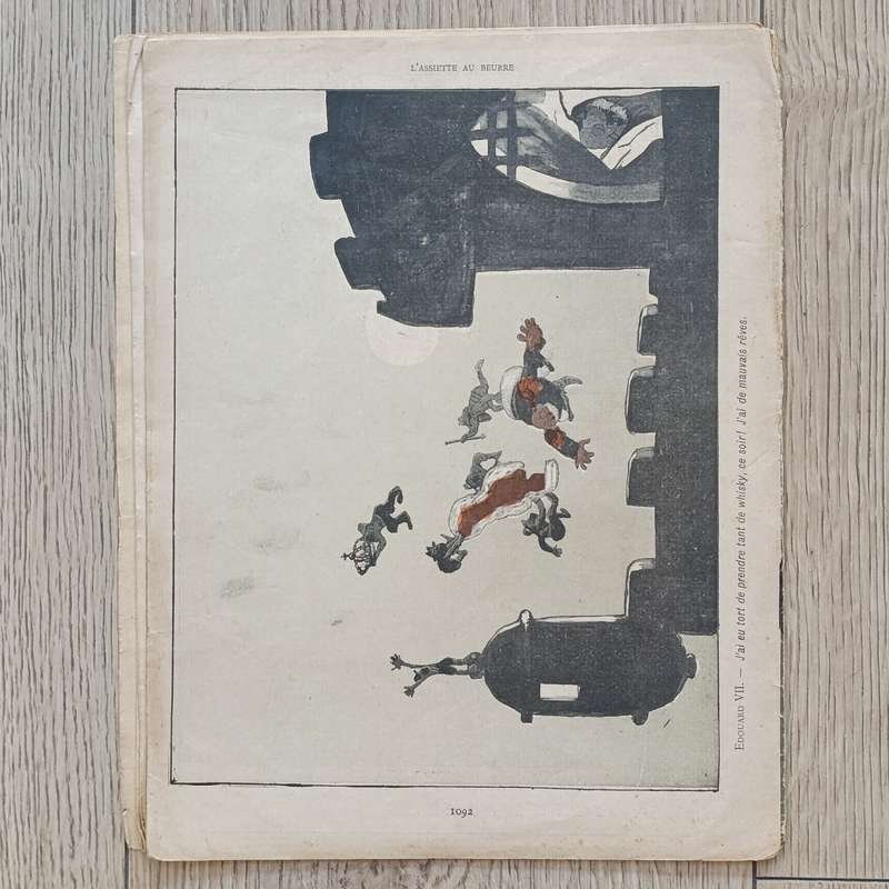 1902 Copy of L' Assiette au Beaurre Britannique. Propoganda Book. (The Boer concentration camps)