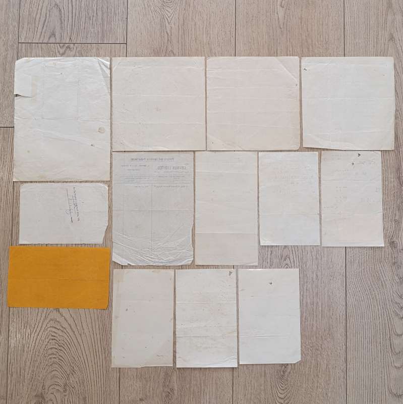 Lot of Antique receipts from Cape Town dealers