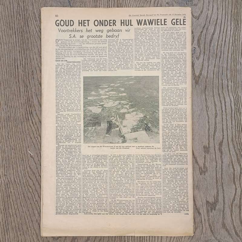 Die Voortrek 1949 and Die Patriot 1988 Groot Trek editions with apartheid advertisement