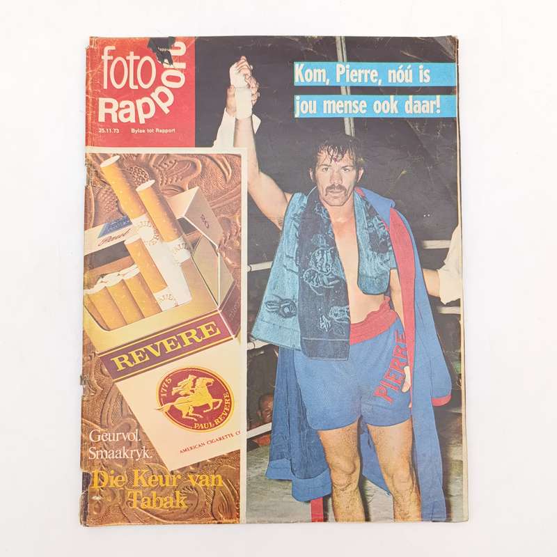 Foto Rapport magazine - Pierre Fourie boxer - 25 November 1973