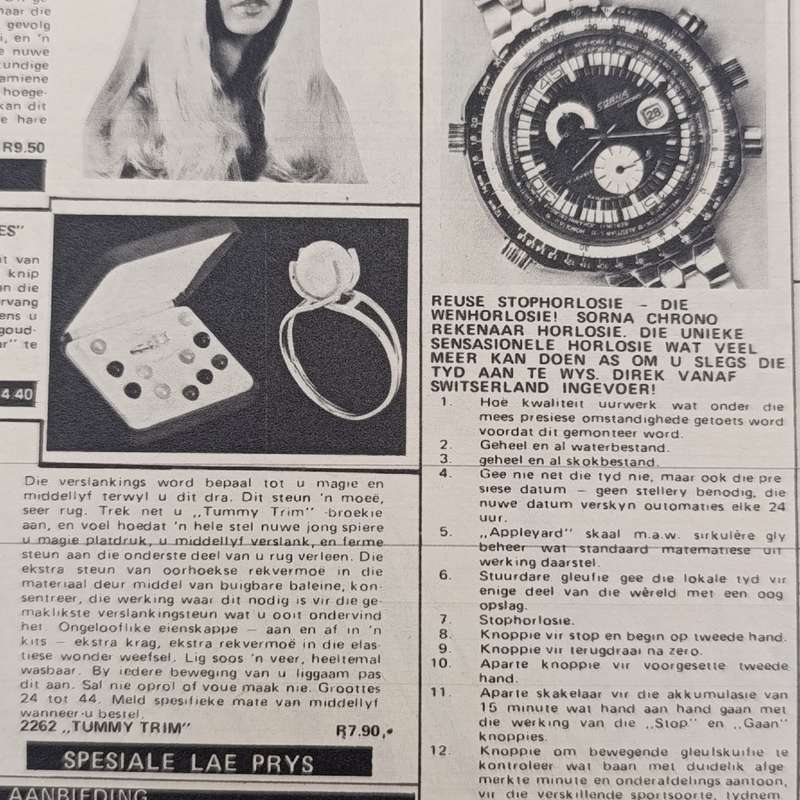 Foto Rapport magazine - Pierre Fourie boxer - 25 November 1973