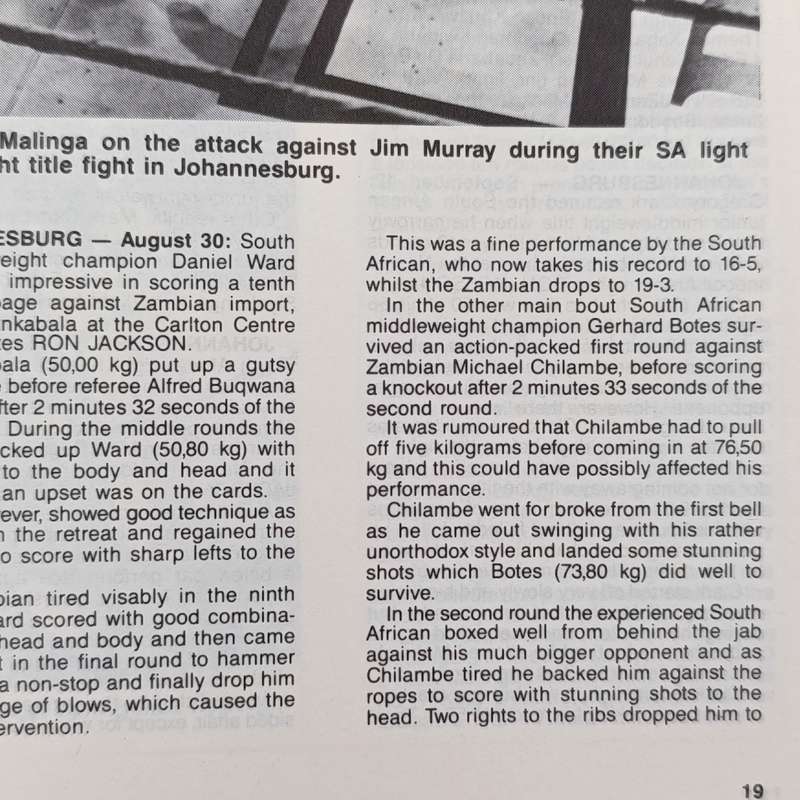 Boxing World magazine - November 1992