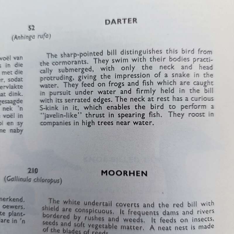 Set of 4 Birds of the Kruger and other National Parks - Volume 1 to 4