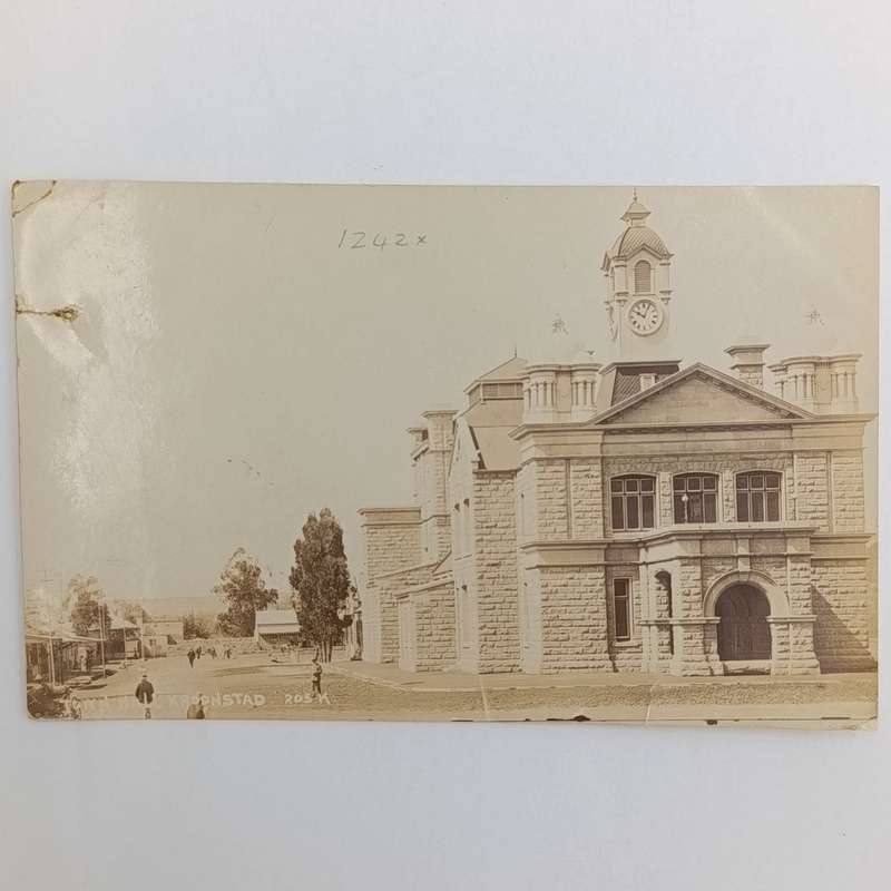 Postcard from Holfontein to Johannesburg with Violet Holfontein cancel