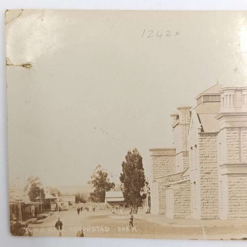 Postcard from Holfontein to Johannesburg with Violet Holfontein cancel