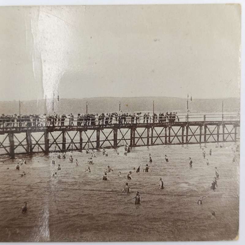 Postcard with picture of Ocean Beach Pier, Durban - Superb Howick cancel, 16 August 1914