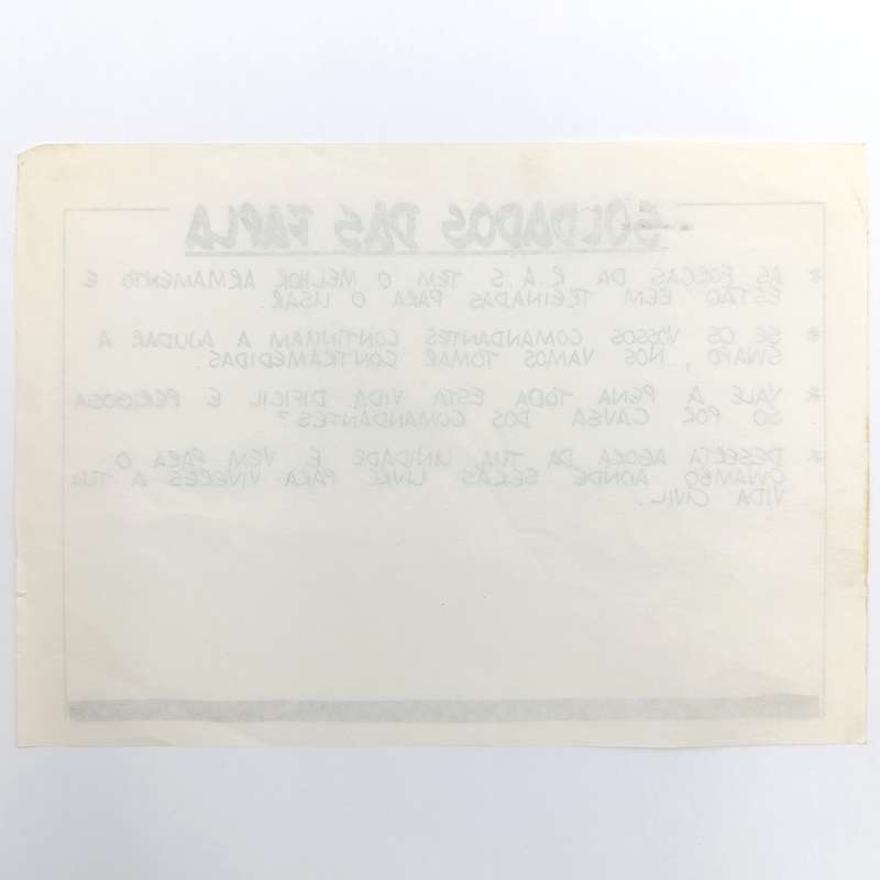 Vintage SADF Border war era FAPLA soldier Propaganda pamphlet