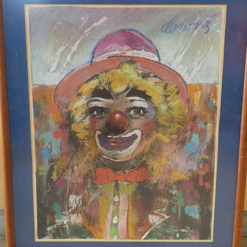 Original Michael Winters Clown painting