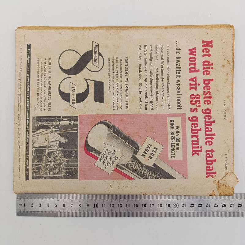 Vintage Fyn Goud magazine 1 August 1957 issue