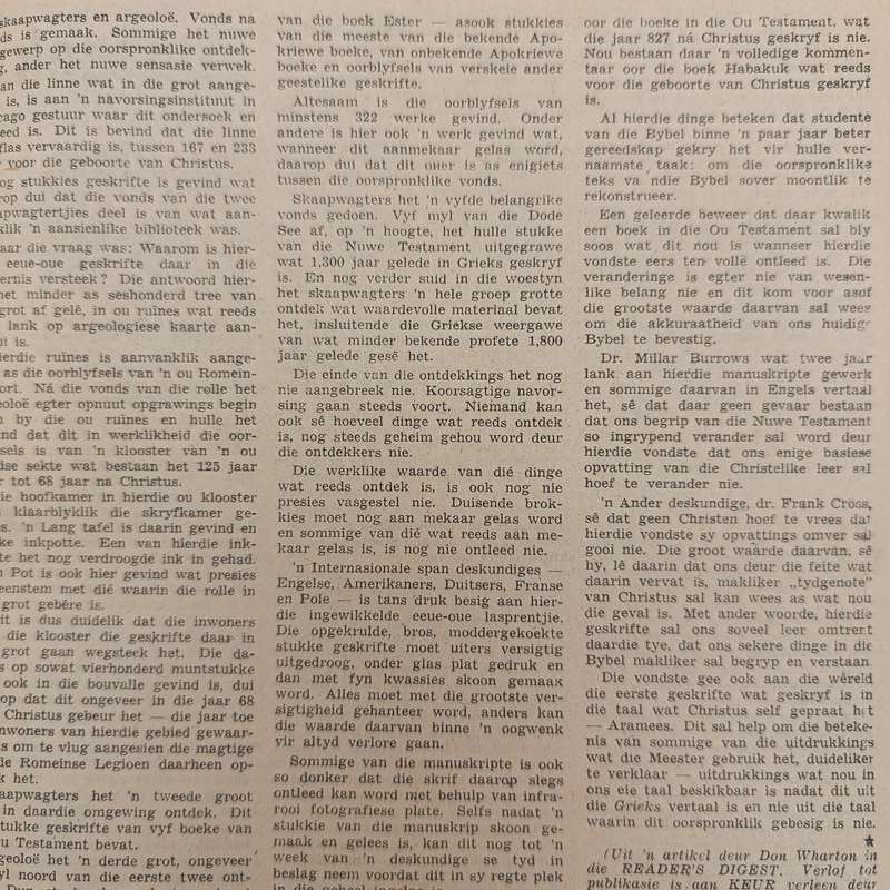 Vintage Keur magazine - 1 August 1956 issue