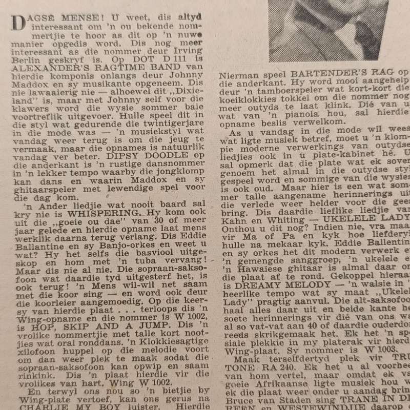 Vintage Keur magazine - 15 March 1956 issue
