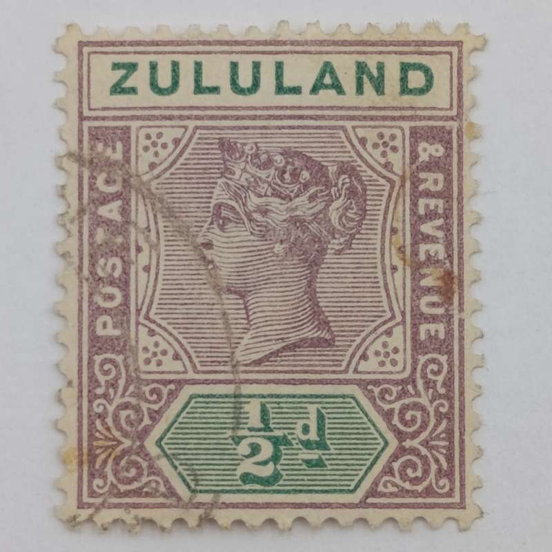 Zululand 1/2 Penny used stamp - SACC 14