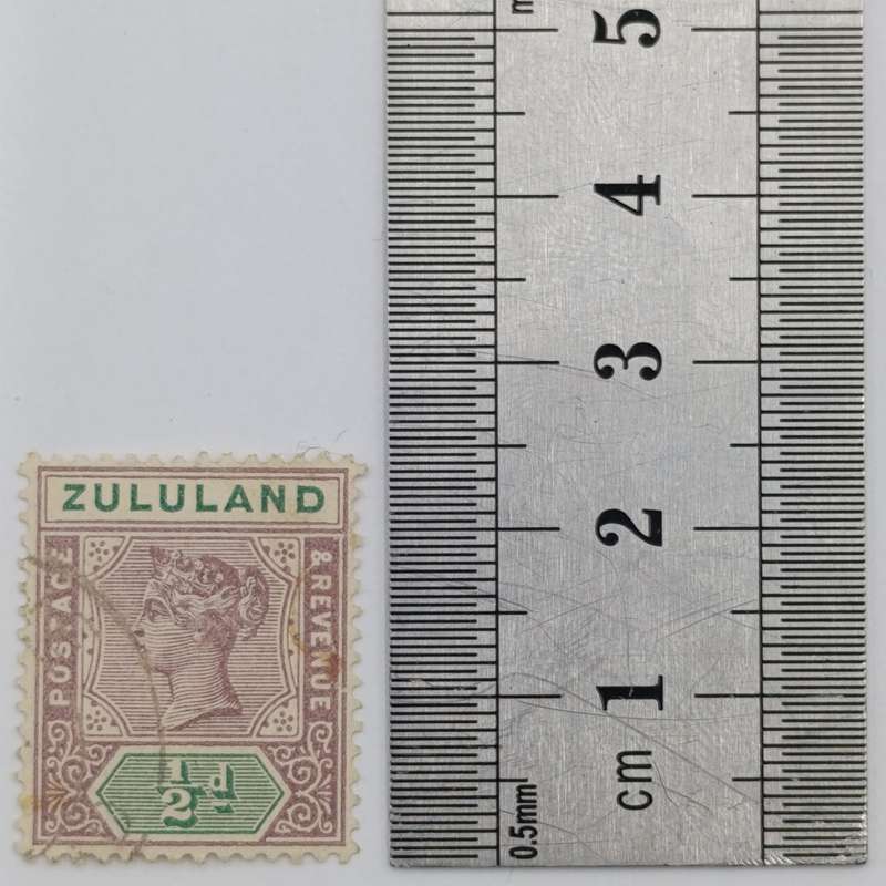 Zululand 1/2 Penny used stamp - SACC 14
