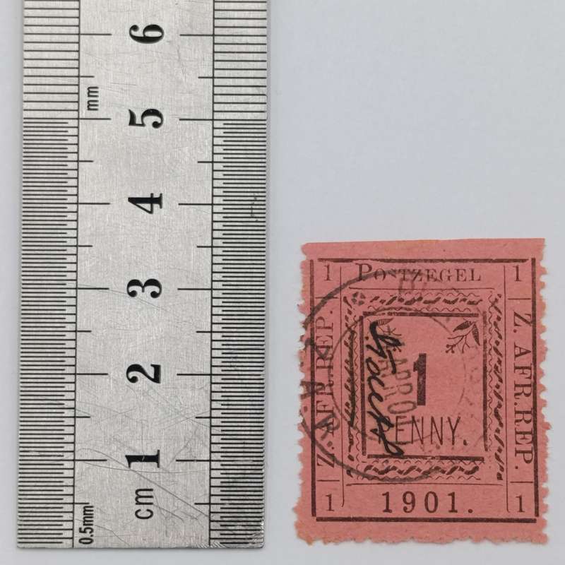 ZAR Pietersburg perforated 1 Penny type 2 stamp cancelled - SACC 26-cancelled Pietersburg