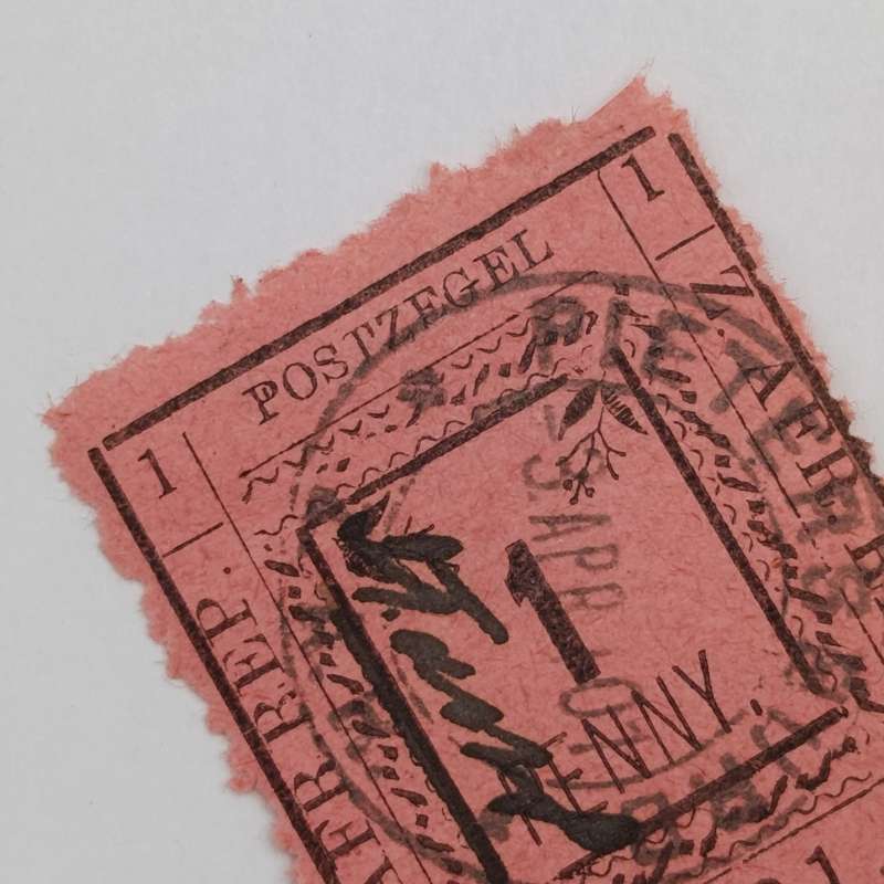 1901 ZAR Pietersburg type 3 perforated 1 Penny - cancelled Pietersburg - SACC 27