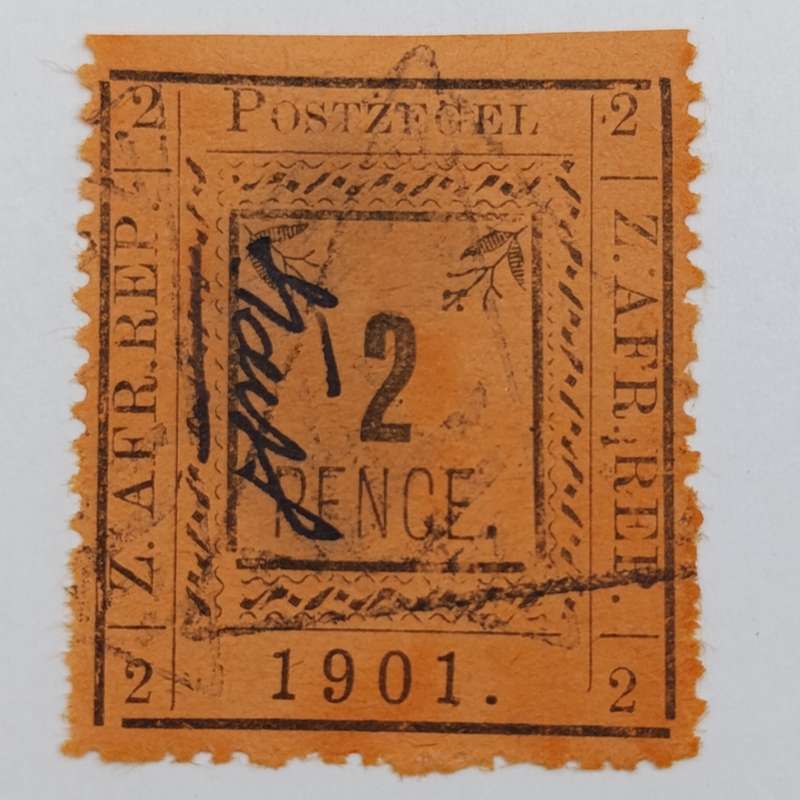 1901 ZAR Pietersburg type 2 perforated 2 Pence stamp used at Nylstroom - cancelled - SACC 29