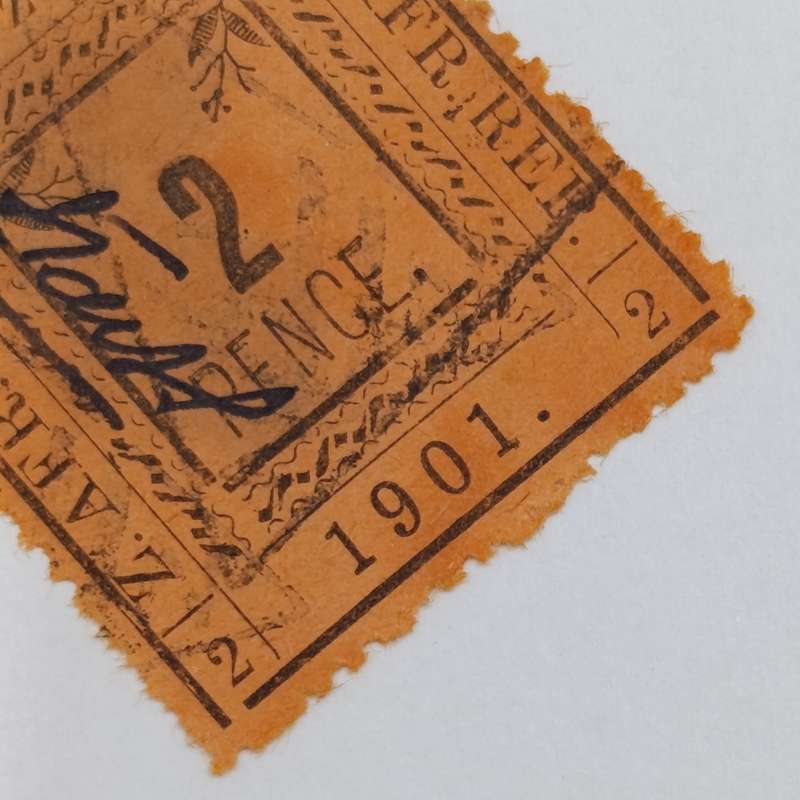 1901 ZAR Pietersburg type 2 perforated 2 Pence stamp used at Nylstroom - cancelled - SACC 29