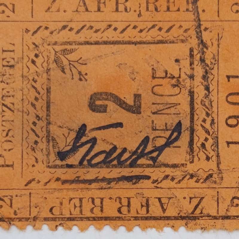 1901 ZAR Pietersburg type 2 perforated 2 Pence stamp used at Nylstroom - cancelled - SACC 29