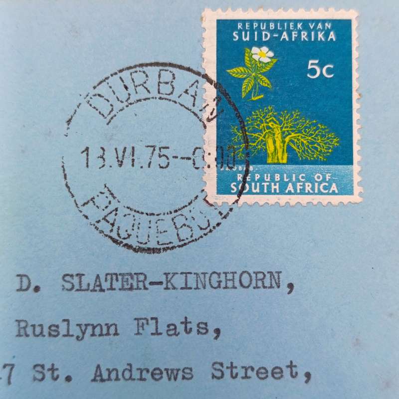 Lot of 5 postal covers sent via sea