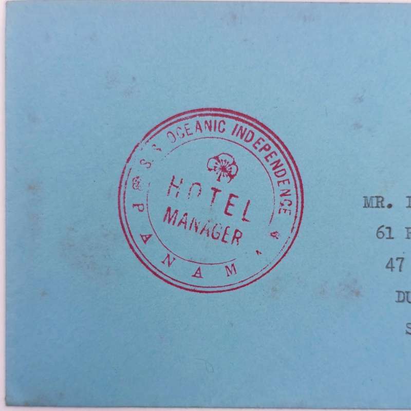 Lot of 5 postal covers sent via sea