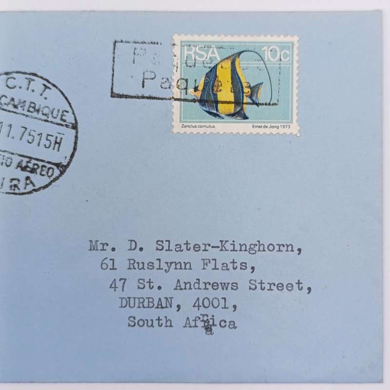 Lot of 5 postal covers sent via sea