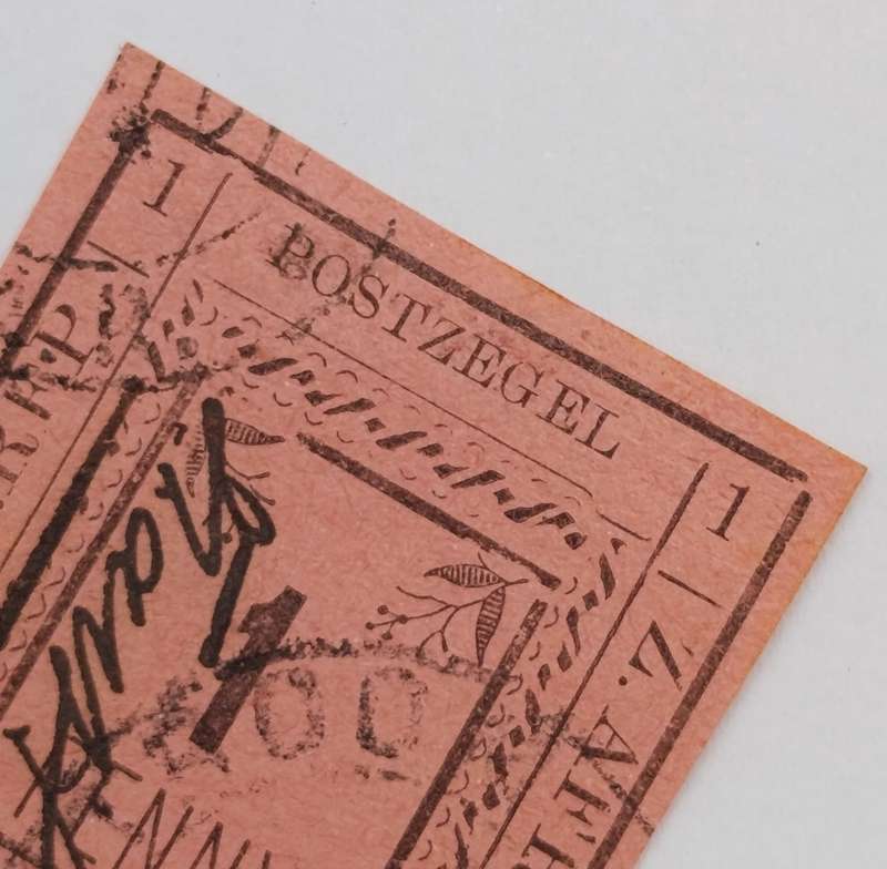 1901 ZAR Pietersburg type 3 imperforated 1 Penny stamp used at Nylstroom - SACC 6